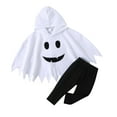 thumbnail image 1 of Birdeem Ensemble Haut et Pantalon Ghost d'Halloween pour Enfants, 1 of 3