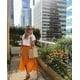 thumbnail image 4 of Falda de leopardo boho para mujer Faldas cruzadas midi de playa de verano divididas altas y bajas,Amarillo,L oso de fresa necesidades diarias, 4 of 6