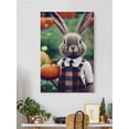 thumbnail image 2 of Cute Bunny W Pumpkin Wrapped Canvas  -Image by Shutterstock,, 2 of 3