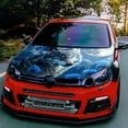 thumbnail image 6 of Aesthetic Blue Flowered Wolf Car Vinyl Wrap, PVC Waterproof Car Hood Vinyl Wraps Sticker, Self-Adhesive Scratch-Resistant Stickers for Engine Cover, Car Decal for Trucks, 6 of 6