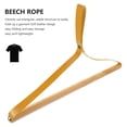 thumbnail image 3 of SEWCHICS Sturdy Wooden Camping Clothes Hanger Chocolate Color Practical Closet Clothes Storage, 3 of 8