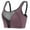 Purple Bra for Women, variant on High-Impact Women's Sports Bra Shock-Absorbing Large Chest Yoga Top Comfort Fit for Fitness and Daily Wear #Black,L