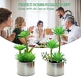 thumbnail image 5 of 2pcs simulation succulents potted plants creative fashion home decoration artificial green plants - type:style2, 5 of 5