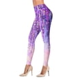 thumbnail image 4 of MKLEKYY Leggings de yoga para mujer, pantalones de yoga para mujer, informales, con estampado floral, elásticos, de cintura alta, para yoga, correr, fitness diario, 4 of 4