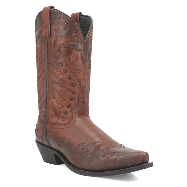 Laredo Brown Western Cowboy Boots with Embroidered Accents Laredo 4242 Men main image 4