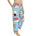 thumbnail image 2 of Haiem Kawaii Sushi Women's Pajama Pants Ultra Lightweight Pjs Bottoms Sleepwear Bottom Pants With Pocket Drawstring-Large, 2 of 9