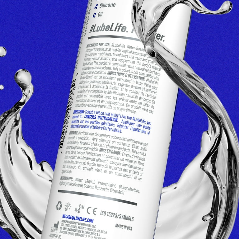 Lube Life, Water-Based Anal Lube, 32 fl oz, Toy Friendly, Latex &  Polyisoprene Compatible - Walmart.com