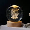 thumbnail image 4 of Luz De Noche De Bola De Cristal Lámpara de ambiente de bola de cristal luces decorativas artesanales decoración del hogar para dormitorio Likrtyny Para estrenar, 4 of 6