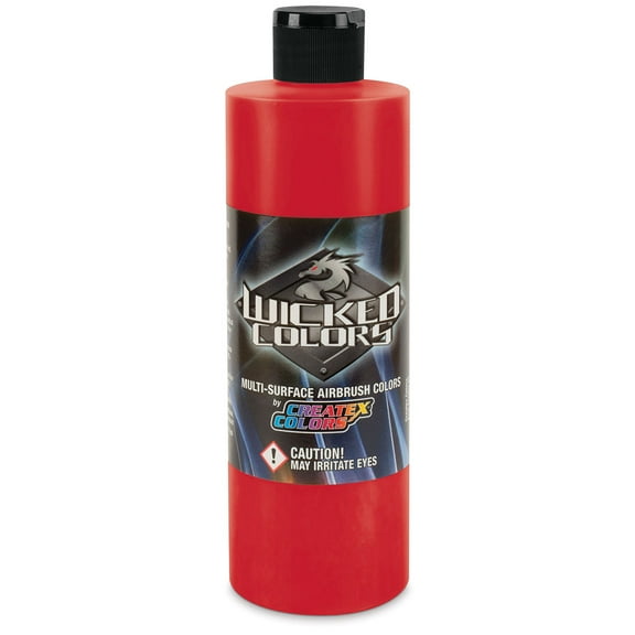 Createx Wicked Colors Airbrush Color - 16 oz, Detail Scarlet
