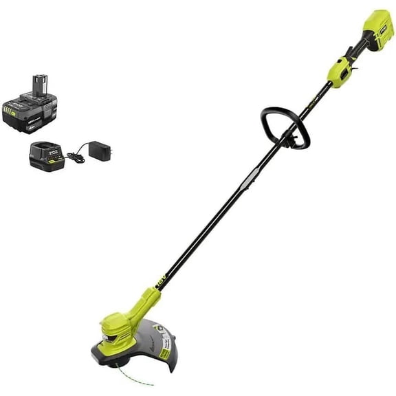 Pacroban ONE  HP 18V Brushless 13 in. Cordless Battery String Trimmer with 4.0 Ah Battery and Charger (P20120VNM)