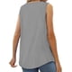 thumbnail image 2 of Camisa Plisada de Encaje Sin Mangas, Blusa de Verano, Túnica Gris XL, 2 of 4