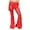 Red, variant on Women Shiny Metallic Bell Bottom Bootcut Palazzo Leggings 70s Disco Wide Leg Pants High Waist Dance Yoga Trousers