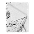 thumbnail image 2 of Whale Soft Flannel Fleece Throw Blanket, Hand Drawn Black and White Whales from Single Type Small and Big Image, Cozy Plush for Indoor and Outdoor Use, 70" x 90", Black and White, by Ambesonne, 2 of 5