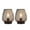 Bronze, variant on Set of 2 Medium Battery Powered Outdoor lantern, Cordless Metal Lamp with LED Edison Bulb (Bronze)
