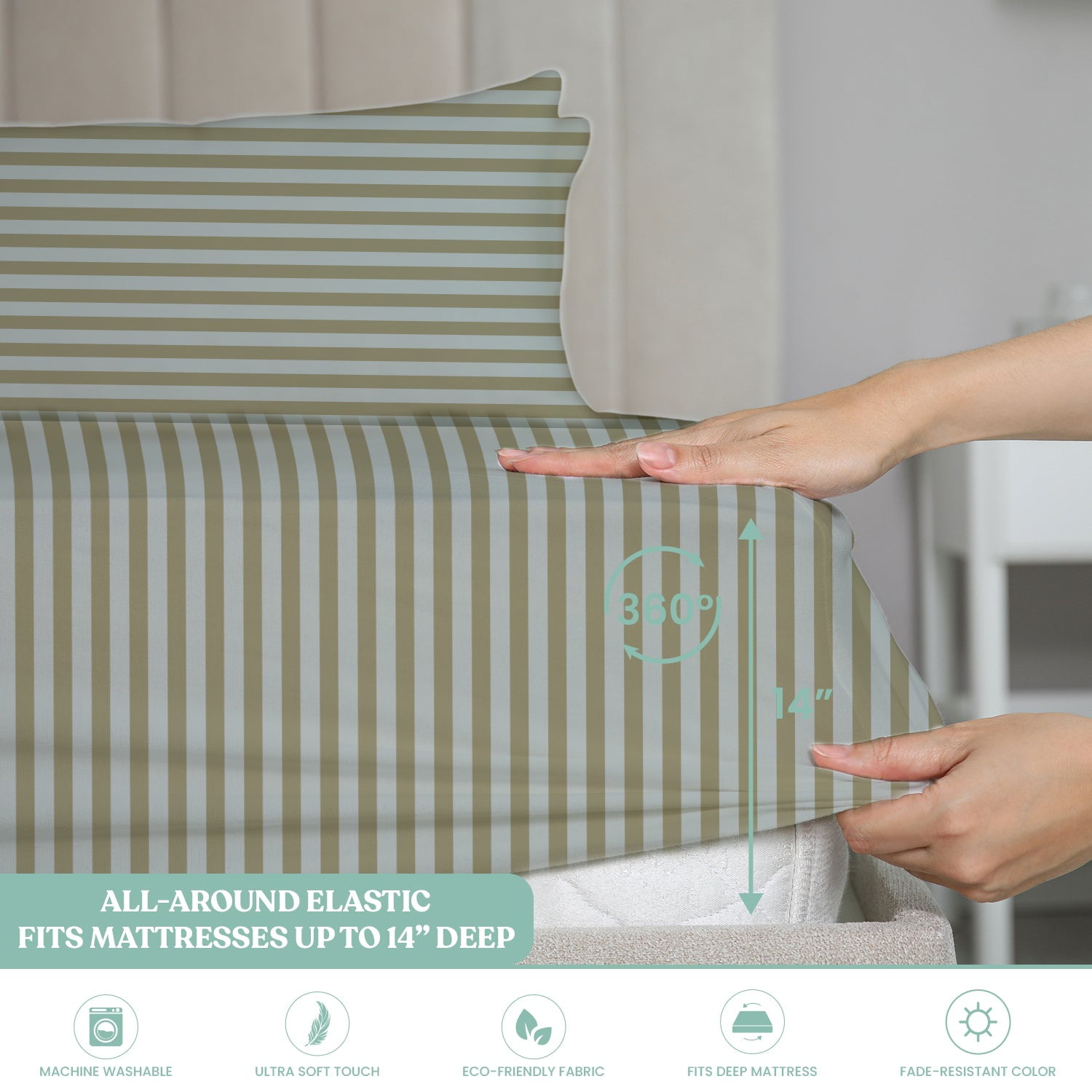 6-Piece Microfiber Bed Sheets ? Ultra-Soft, Wrinkle-Free, Deep Pocket Fit