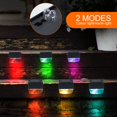 thumbnail image 3 of OUSITAID Solar Railing Light Outdoor LED Solar Fence Light Auto ON/OFF Solar Deck Light IP44 Waterproof Solar Step Light with Warm and Colorful Light for Patio Yard Garden Pathway, 3 of 11