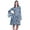 Indigo Blue, variant on Moomaya Womens Long Sleeve Printed Knee Length Dress Flared Flowy Summer Dress
