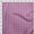 thumbnail image 4 of oneOone Georgette Viscose Fuschia Pink Fabric Asian Block Fabric For Sewing Printed Craft Fabric By The Yard 42 Inch Wide, 4 of 4