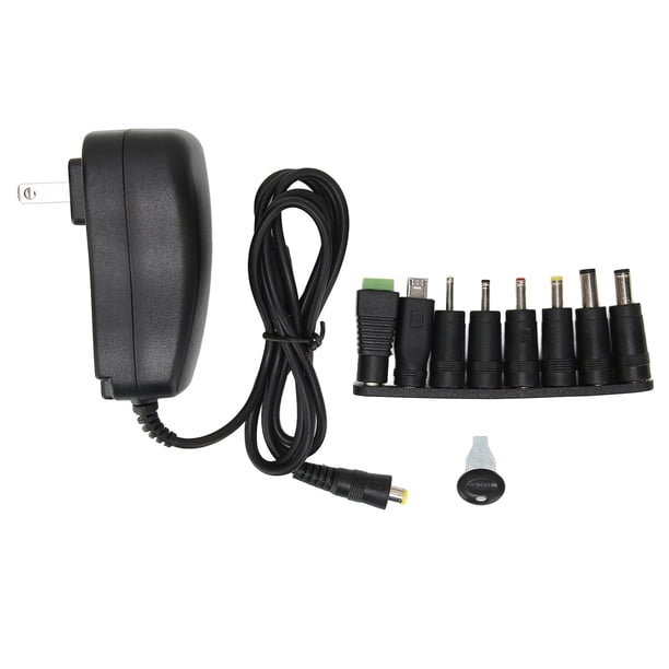 Adaptador de corriente universal multifuncional de 30 W con puerto USB Adaptador de corriente de voltaje ajustable Enchufe de EE. UU. de 100 a 240 V