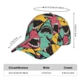 thumbnail image 2 of KLL Angry Shark Pattern Pattern Baseball Caps for Outdoor Sports,Golf Dad Hat Fashion Casual Outdoor Caps Adjustable Fit Men Women, 2 of 6