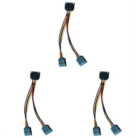 3X 6in Splitter Cable Adapter - M/F (Power Cable)