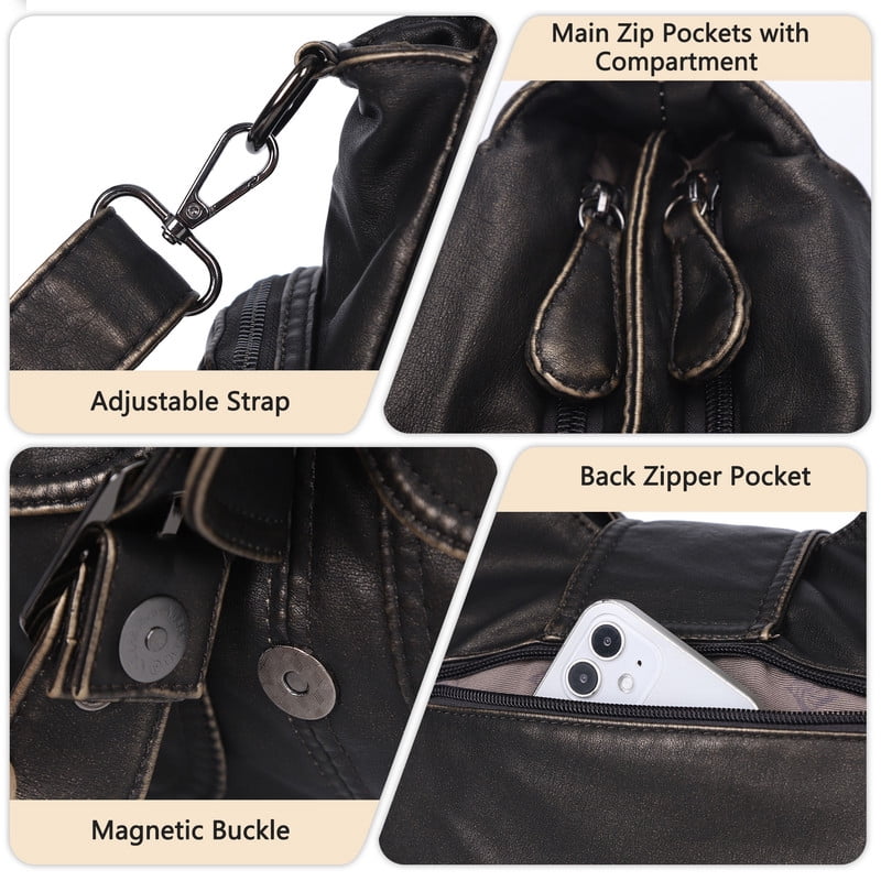 Angel Kiss Hobo Bags for Women Vegan Leather Shoulder Purses and Crossbody Ladies Tote Bags Purse