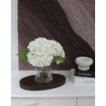 thumbnail image 5 of Real Touch Artificial Flowers Whith White Hydrangea in Vase for Home Decoration, Fake Flowers Centerpieces for Tables, Lifelike Fake Hydrangea in Vase for Bathroom, Office and Water Bar, 5 of 5