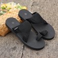 thumbnail image 6 of Slippers for Women,Beach Sandals Open Toe Flat Sole Casual Comfortable Women's Beach Sandals for Summer Wear,Womens Slippers,Black,8.5, 6 of 7