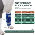 thumbnail image 2 of Kuoser Dog Front Leg Brace, Adjustable Carpal Support Wrap for Canine Joint, Wound Recovery & Anti-Licking Sleeve, Blue, XXS/XS, 2 of 8