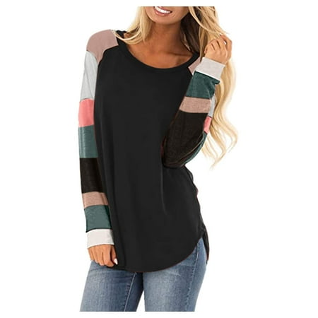 

Women s T-Shirts Tops Causal Long Sleeve Loose Tunic Blouses Tees