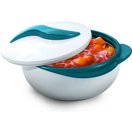 

Pinnacle Thermoware 2.5-Qt Stainless Steel Bowl Insulated Food Container Turquoise