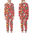 thumbnail image 3 of Renewold Matching Family Pajamas Set 2 Packs Christmas Pajamas Sleepwear 7-8 Years Old Kids Boys Girls PJs Penguin Wreaths Long Sleeve Nightwear Clothing, 3 of 5