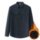 thumbnail image 1 of Ceisia Men's Functional Pockets Solid Color Coat Gift - 98%Cotton-2%Spandex for Daily & Outdoor Wear, 1 of 6