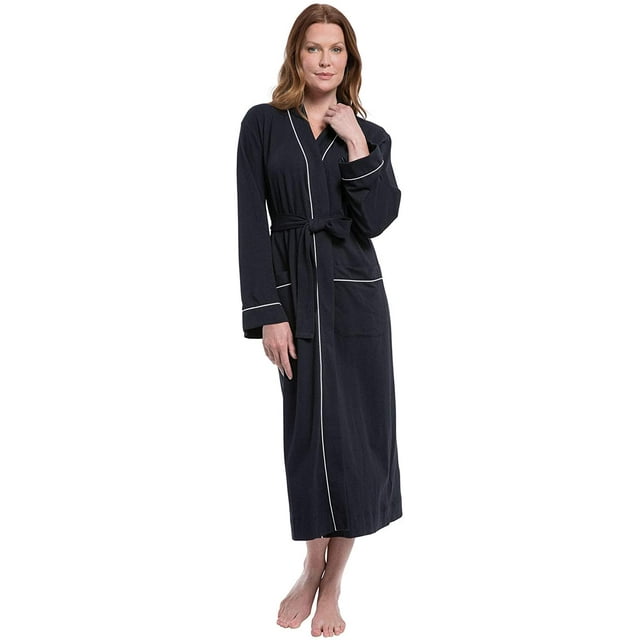 Long Women's Cotton Robes - Soft Robe Womens