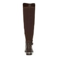 thumbnail image 2 of VINCE CAMUTO Womens Brown Buckle Accent Studded Paterra Block Heel Zip-Up Leather Riding Boot 7.5 M, 2 of 4