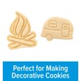 thumbnail image 4 of Camco Life Is Better at the Campsite Cookie Cutters | Food Safe Plastic, White Camper/RV Theme, 2-Pack (53369), 4 of 10