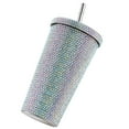 thumbnail image 4 of Vacuum Water Cup,500ml Water Bottle Stainless Rhinestone Water Bottle Water Bottle Top Tier Quality, 4 of 6