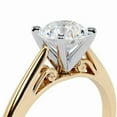 thumbnail image 2 of 2.00 Cts Brilliant Round Cut Moissanite Diamond, Gold Ring , Engagement Wedding Ring Gift, Moissanite Ring, Solitaire Ring , Promise Ring, 2 of 3