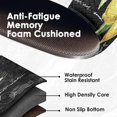 thumbnail image 3 of Yellow Lemon Anti-Fatigue Kitchen Rug Set of 2 Black White Plaid Summer Vintage Cushioned Kitchen Floor Standing Mat Waterproof Non-Slip Kitchen Mat and Rugs PVC Ergonomic Comfort Foam Rug, 3 of 6