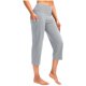 thumbnail image 1 of MKLEKYY Leggings para mujer Pantalones 3/4 ligeros para mujer Pantalones casuales holgados con bolsillos Pantalones casuales Pantalones de tela suave y cómodo Pantalones de yoga Pantalones deportivos, 1 of 4