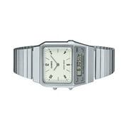 Casio Vintage Analog Digital Dual Time Stainless Steel Bracelet White Dial Quartz AQ-800E-7A2 Unisex Watch