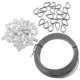 thumbnail image 1 of Wire Rope Kit Stainless Steel Rope Thimble for Hanging Use 1Set, 1 of 4