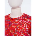 thumbnail image 6 of LiiYii Kids Girls Sparkly Leopard Print Jazz Hip Hop Disco Dance Crop Tops Dancewear Short Sleeve T-Shirt Red 7-8, 6 of 7