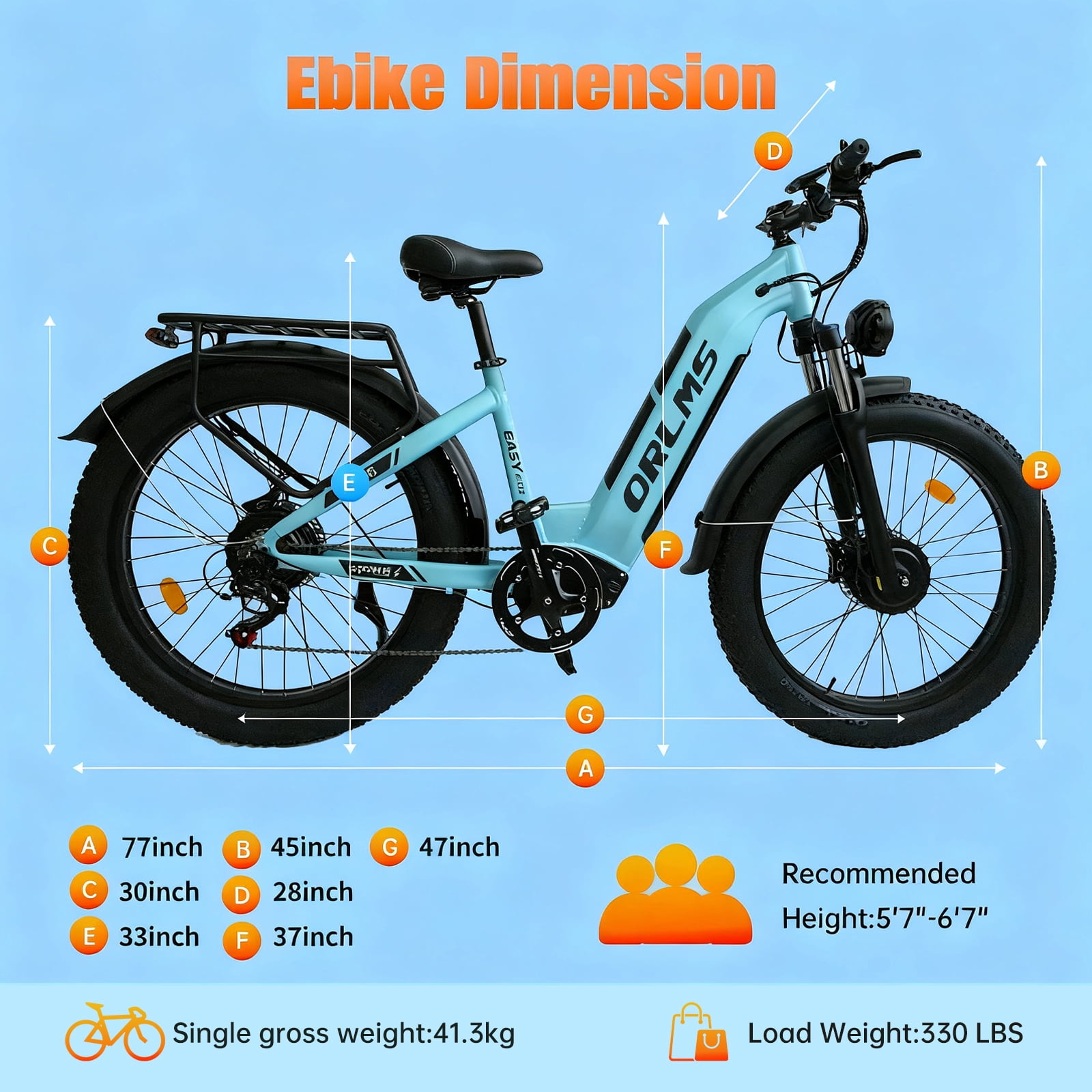 5000W (Peak) Dual Motor Ebike for Adults, 52V/23Ah Battery Electric Bicycle, 7 Speed Max 45MPH Mountain Ebike, 26*4.0 Fat Tire Ebike for All Terrain CE/UL/GCC