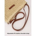 thumbnail image 5 of Luxtrada Summer Straw Crossbody Bag Women Beach Woven Shoulder Handbag Purse For Women (Beige), 5 of 9