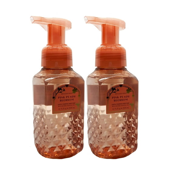 Jabón de manos Bath & Body Works Pink Peach Blossom 259 ml, paquete de 2