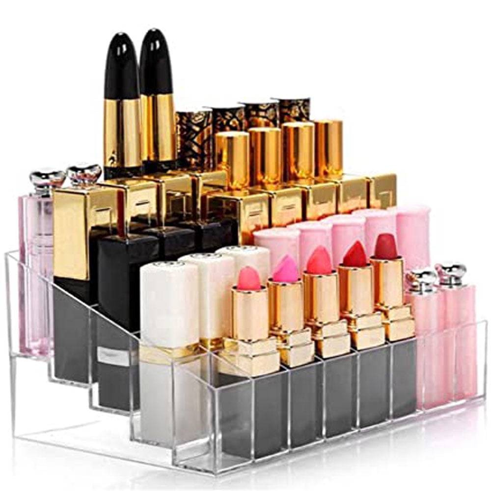 Lip Gloss Holder Organizer, 24 Spaces Acrilic Lip Gloss Organizer & Beauty  Makeup Holder, Lipgloss Display Case Per Alti Lip Gloss / rossetto Prodotti