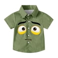 thumbnail image 4 of Piuwrlz 6 Years Boys Short polo Sleeve Toddler Funny Graphic Shirts Tops Pocket Pullover T Shirts Army Green Size 6 Years, 4 of 9
