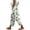 Floral White, variant on Women's White Cotton Vintage Floral High Waist Palazzo Pants Wide Leg Beach Summer with Pockets