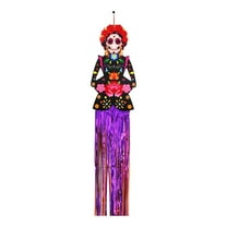 Day Of The Dead BANNERS 144x23cm Extra Large Weather-RESISTANTS Paper Plastic Laminate Prestrung Party Decor For Altar Wall Festival